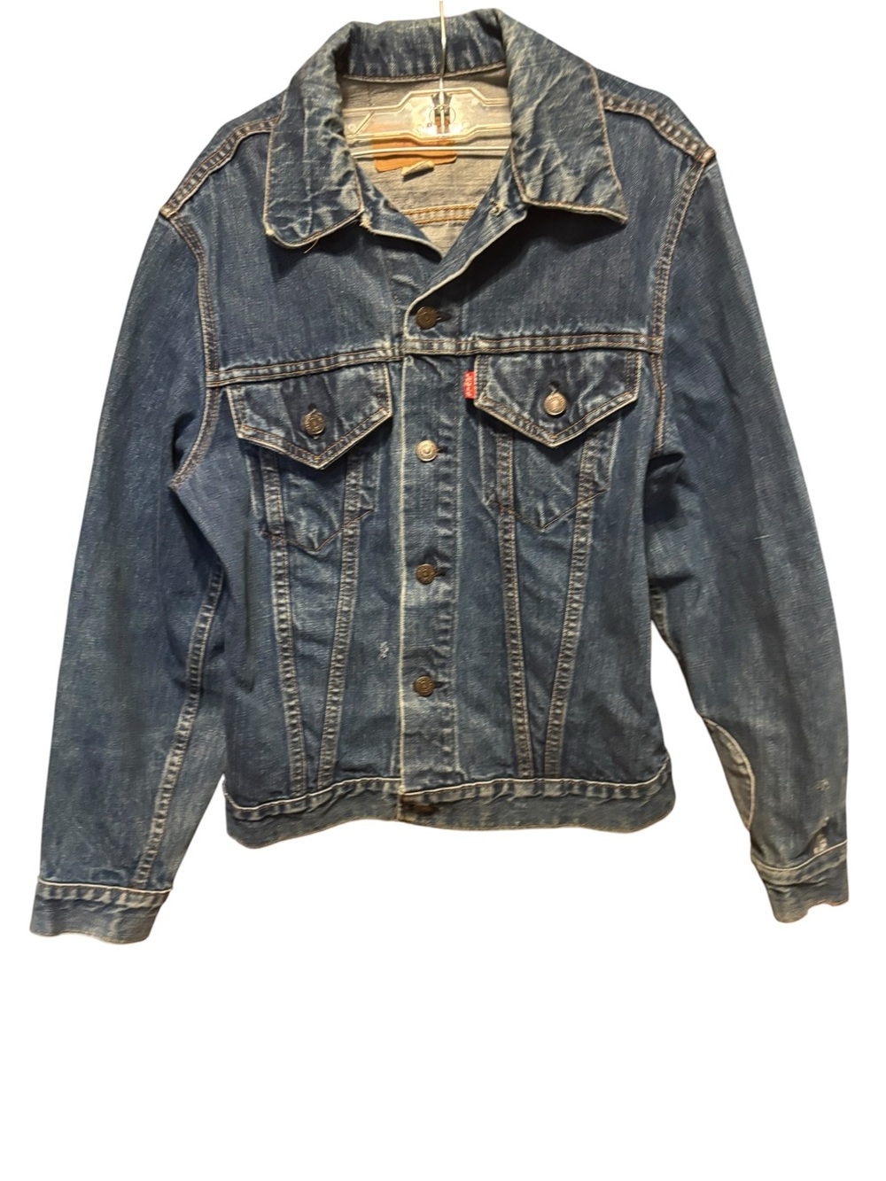 Vintage Levis Type 3 Trucker Jacket Early 1970s Denim Jean 70505-0217 USA Sz 40